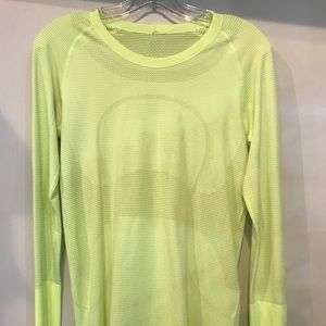 Lululemon Lime Green Long Sleeve Shirt